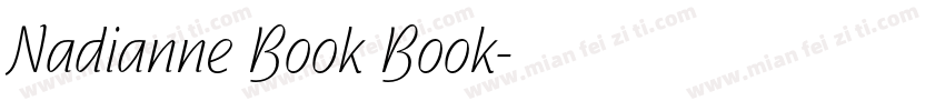 Nadianne Book Book字体转换